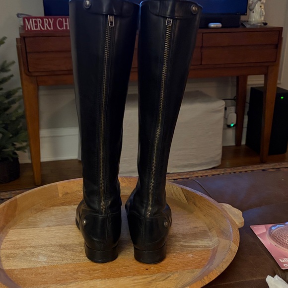 Frye Black Leather Knee-High Boots - Picture 2 of 5